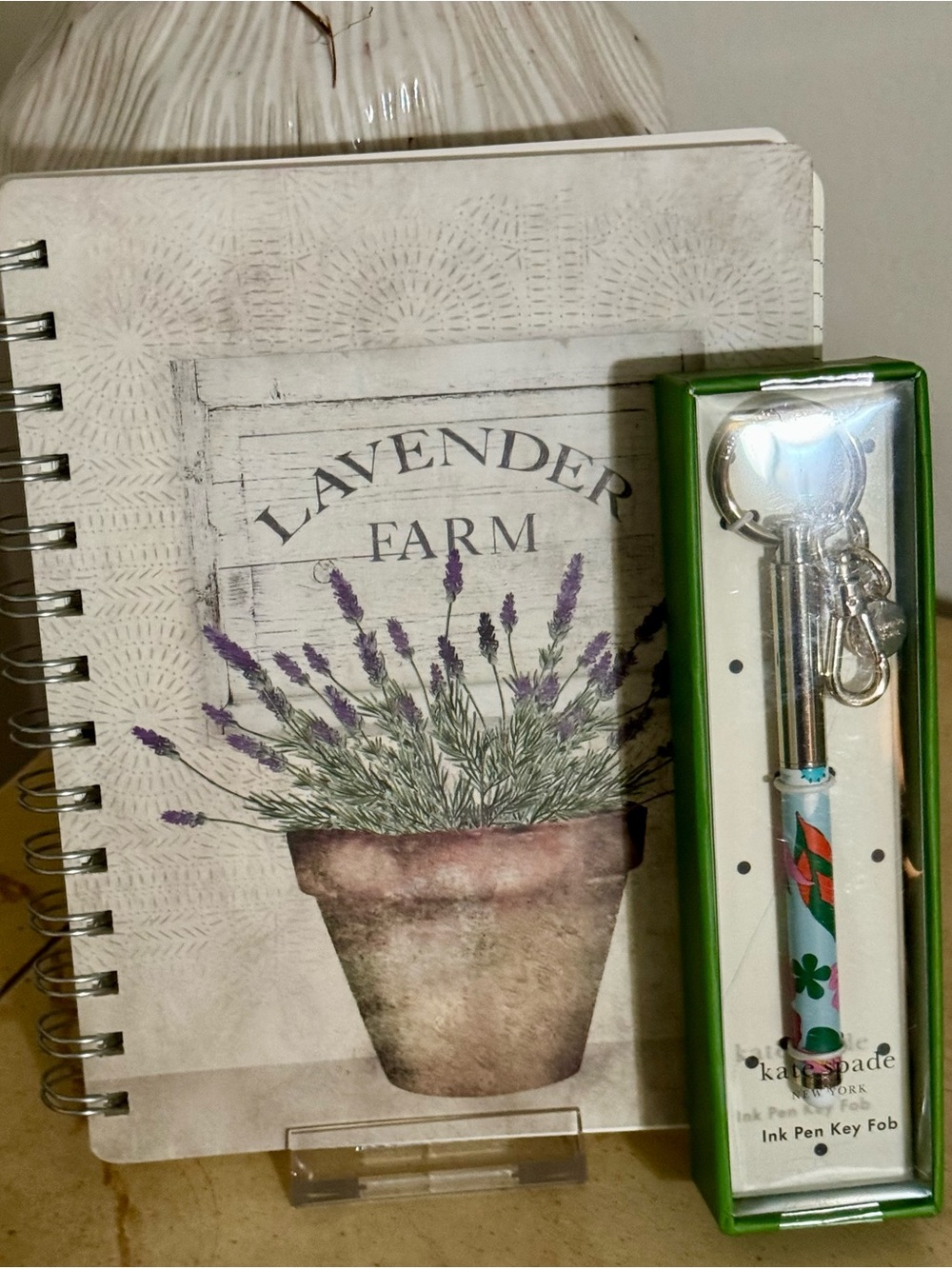 KATE SPADE SAFARI FLORAL STYLUS TIP PEN AND JOURNAL NWT